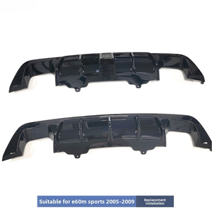 GUTE BMW Serie 5 (05-09) E60 Labio Trasero de Salida Doble de un Solo Lado, Piezas de Modificación de Coche de ABS Pulido con Adhesivo de Cinta 3M - Product Image 3