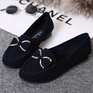 <span class=keywords><strong>Mocasines</strong></span> de mujer con lazo y tacón bajo, estilo casual, para conducir o trabajar, sin cordones, con patrón liso, ideales para primavera y otoño. - Product Image 5