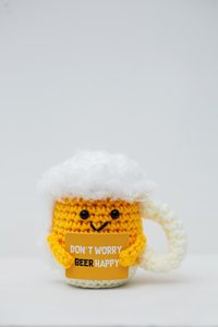 Cadeaux inspirants de Noël, peluche de soutien émotionnel, jouets en peluche tricotés, fleurs positives faites à la main, tournesol au crochet - Product Image 3