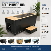 Méga Bain Froid Connecté WiFi avec Refroidisseur et Filtration Intelligent par Application pour Athlète - Refroidisseur de Bassin Plongeant avec Doublure en Acier Inoxydable 1 CV
