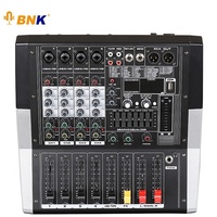 Mélangeur numérique amplifié BNK 4 canaux pour dj mélangeur de musique active dj console de mixage numérique professionnelle audio professionnel