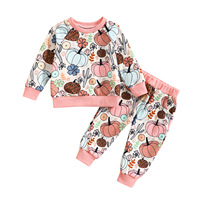 Vêtements de nuit pour enfants en tissu de soie de lait 2023, garçon et fille, manches longues, pantalon long, tenue en 2 pièces, automne-hiver, pyjama pour bébé