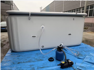 Bain froid commercial personnalisé, portable, en tissu Drop Stitch, durable, gonflable, pour la cryothérapie, pour enfants et adultes, utilisation en extérieur - Product Image 6