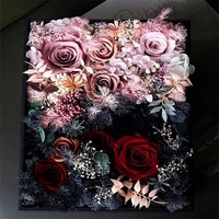Vente en gros Coffret cadeau tête d'hortensia roses conservées de luxe Fleur éternelle pour Noël Fête des mères Anniversaire Saint-Valentin