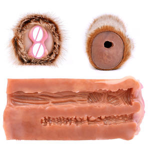 Berbulu Alien Vagina Stroker untuk Pria Pasangan lembut Squishy fantasi penis pengusap 2 in 1 unik rusa dalam Vagina silikon masturbator - Product Image 4