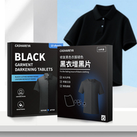 Feuilles de lessive écologiques jetables noires sans résidus, non parfumées, protectrices des couleurs des vêtements, technologie anti-décoloration pour l'habillement