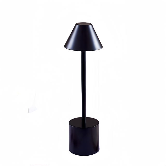 USB Rechargeable LED Table Light Modern Touch Lamp for Indoors & Outdoors Cone Shade Bedrooms Homes Cordless Restaurants Bars