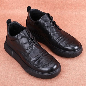 Botas de Tobillo para Hombre, Primavera 2026, de Media Altura, de Piel Vacuna, Transpirables, de Cuero Genuino, con Suela Suave, para Negocios, Casual, Trabajo - Product Image 1