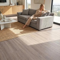 Hibrit Su Geçirmez Vinil Döşeme PVC Ahşap Laminat MDF Sert AC4 Ticari Sınıf Banyo Dış Mekan Aksesuarları Yüzer Döşeme