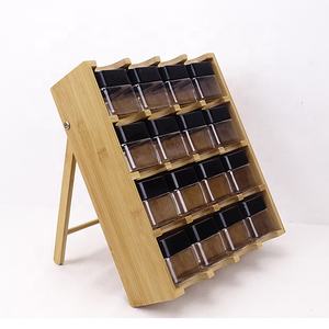 Venta al por mayor ajustable 3 4 niveles de bambú cocina organización y almacenamiento de especias estante - Product Image 3