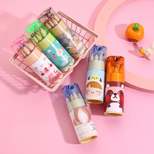 Crayons <span class=keywords><strong>de</strong></span> couleur pour enfants sur le thème des dessins animés Bview Art, ensemble <span class=keywords><strong>de</strong></span> <span class=keywords><strong>dessin</strong></span> 12 couleurs avec taille-<span class=keywords><strong>crayon</strong></span> - Product Image 3