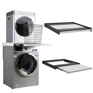 Kit d'empilage de sèche-linge pour lave-linge <span class=keywords><strong>à</strong></span> bas prix avec plateau d'<span class=keywords><strong>étagère</strong></span> <span class=keywords><strong>à</strong></span> linge coupe universelle - Product Image 4
