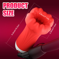 JiaYi Big Mouth Aircraft Cup Fernbedienung Vibrations-USB-Akku Wasserdicht 9-Gang-Simulation Tragbar