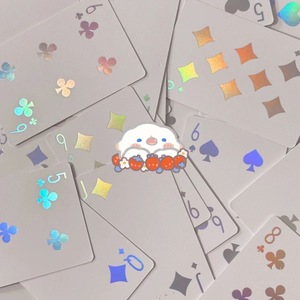 Cartas de Juego Personalizables con Esquinas Redondeadas, Ecológicas y de Alta Estética, Impresión en Lámina Dorada/Plateada en Ambos Lados, Diseño Único - Product Image 5