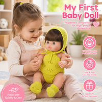 Poupées Bébé Yeezwood Hot 30cm avec Yeux Mobiles, Mignonnes, Corps Entier en Silicone, Poupées Reborn en Vinyle Souple pour Filles