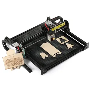 Sıcak yeni NEJE PRO 410*400mm A40640 80W Cnc Router Diy kullanımı çelik lazer gravür ahşap kesme gravür köpek etiketi Engraver makinesi