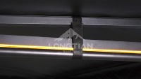 Auvent 270 degrés à double poteau, LED RGB à changement de couleur, synchronisation musicale, étanche, pieds réglables, pour voiture