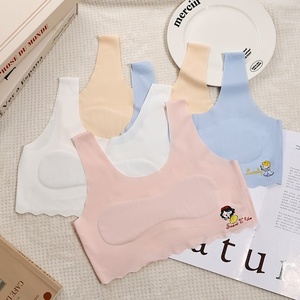 Sujetador para niñas <span class=keywords><strong>de</strong></span> 9-12 años, transpirable, <span class=keywords><strong>de</strong></span> seda helada, sin costuras, cómodo, tipo top, para <span class=keywords><strong>la</strong></span> etapa <span class=keywords><strong>de</strong></span> <span class=keywords><strong>la</strong></span> <span class=keywords><strong>pubertad</strong></span>, para niñas <span class=keywords><strong>de</strong></span> primaria - Product Image 1