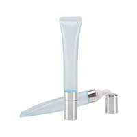 15ml Brillant à Lèvres Cosmétique Conteneur de Baume à Lèvres Tête en Céramique Plastique Doux Tube de Crème pour les Yeux Sérigraphie Emballage de Maquillage
