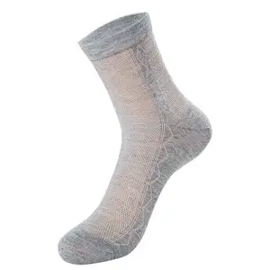 OEM fornitore di calzini formali da uomo in maglia di base solido e traspirante e confortevole cotone personalizzato vestito da uomo calzini