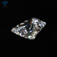 Zircone cubique de qualité 5A, taille princesse, couleur blanche, 1,5*1,5mm-12*12mm, pierres synthétiques de forme carrée, vente chaude