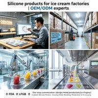Industriële 3D fruit siliconen mal aardbei mango ananas ijsroom mousse food grade voor hoogvolume productie OEM