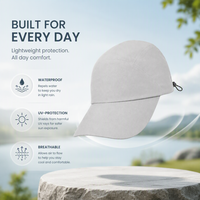 Sombrero de Sol Gris Claro de Ala Larga, Protección UV para Exteriores, Transpirable, Ajustable, Gorra de Ciclismo para Senderismo y Running, Proveedor Mayorista