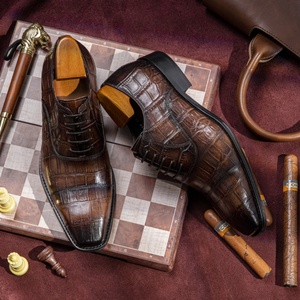 High Quality Cowhide Handmade Men's <b>Shoes</b> Breathable and Skid-Proof with <b>Comfort</b> Features Autumn <b>Work</b> Wedding Business - Product Image 2