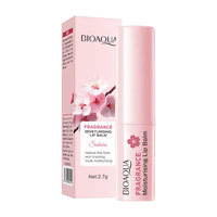 Baume à lèvres hydratant bio à la fleur de cerisier OEM ODM, imperméable, nourrissant, anti-gerçures, réparateur, soin des lèvres pour la nuit