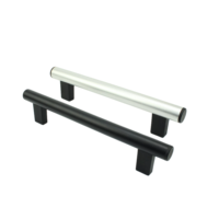 Poignée de porte tubulaire robuste pour centre d'usinage CNC, barre de préhension tubulaire avec support de fixation par vis pour armoire d'équipement industriel