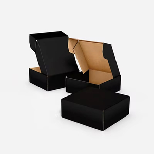 Thân Thiện Với Môi Tùy Chỉnh In Đen Sóng Vận Chuyển Hộp Giấy Express Bưu Phẩm Trẻ Em Quần Áo Bao Bì Hộp Quà Tặng - Product Image 6