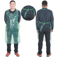 Tablier jetable en PE imperméable et résistant à l'huile, sans manches, en plastique, pour cuisine, restaurant et nettoyage (vente en gros)