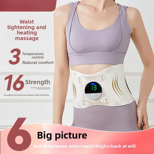 Ceinture de massage chauffante à impulsions pour le soutien lombaire - Ceinture de massage abdominale portable multifonctionnelle à impulsions EMS - Product Image 2