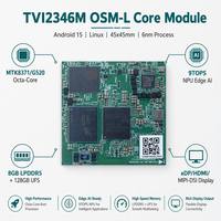 Módulo Central Techvison 2346M MTK8371 G520 OSM-L, 8GB LPDDR5, 128GB UFS, 9TOPS NPU, IA de Borde, Android 15, 2xCSI, EDP, MIPI-DSI, 45x45mm