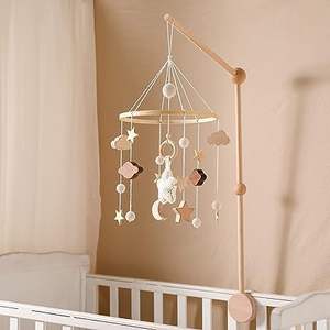 Cunas de madera colgantes hechas a mano para bebés recién nacidos, regalos únicos para decoración de guardería, set de regalo para Baby Shower - Product Image 6