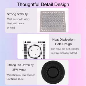 Colector de Polvo para Uñas Profesional de 85W con Motor sin Escobillas de Alta Potencia, Portátil, Inalámbrico, para Uso en Salón, Fuerte Succión para Esmalte de Uñas - Product Image 6