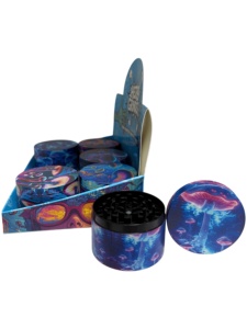Round Zinc Alloy Manual Modern <b>Herb</b> <b>Grinder</b> 63mm with Full Printed Art Design for Accessory - Product Image 5