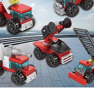 Building Block Car Set Toy Aircraft <b>Fire</b> Trucks Military Car Model Mini Construction Puzzle Sets Building Block Blind Box Kids - Product Image 6