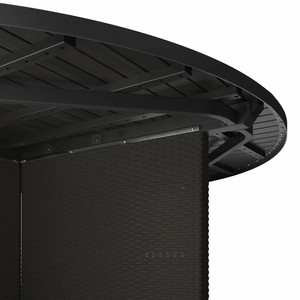 VITTSKAR Mesa Vitessca, Ratán Plástico, Mesa de Comedor Gris Oscuro 187 centímetros - Product Image 4