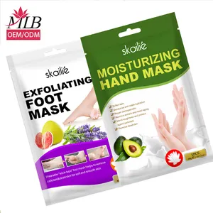 Handmask moisturizing hand care gloves non woven korea hand cream mask sheet oem herbal disposable vitamin gloves hand mask