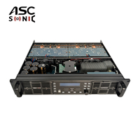 ASCSONIC DSP6KQ Amplificador Digital de 4 Canales 4x2000W Clase D para Altavoces Line Array, Estable a 2 Ohmios, 20Hz-20kHz, 2 Años de Garantía