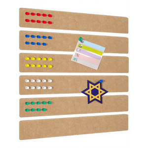 Décorations murales adhésives pour bureau, tableau d'affichage en feutre pour maternelle, tableau de messages auto-adhésif en feutre - Product Image 5