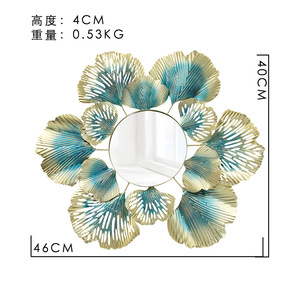 <strong>Wall</strong> <strong>Decor</strong> Nordic Flower Mirror Bedroom <strong>Living</strong> <strong>Room</strong> Hanging <strong>Metal</strong> Modern Accents Gold Luxury Art Decorative Home <strong>Wall</strong> <strong>Decor</strong> - Product Image 5