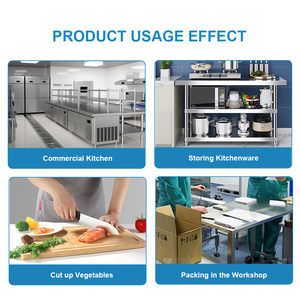 โต๊ะครัวสแตนเลสสั่งทำพิเศษ 2/3 ชั้น รุ่น SUS304 พร้อมชั้นวางของ - Product Image 6