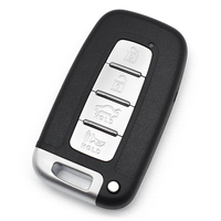 Clé de voiture universelle KD KEYDIY 433 315Mhz noire à 4 boutons avec lame de clé vierge