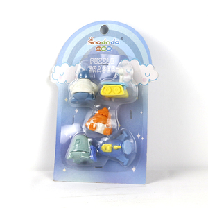 Soododo XDDU-2 văn phòng phẩm thiết lập 3D hình cao su Tẩy bút chì tẩy tàu vũ trụ người ngoài hành tinh UFO tẩy - Product Image 1