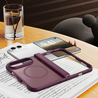 Coque de téléphone magnétique pliable antichoc pour iPhone 18 Pro Duo, coque de téléphone anti-chute mate pour iPhone 18 Pro Max