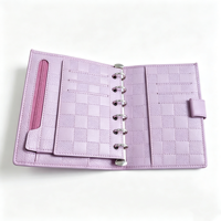 Carpeta Planificadora A6 A7 A5 a Cuadros con Lazo, Personalizable de Fábrica, la Más Vendida, con Cartera y Organizador de Presupuesto