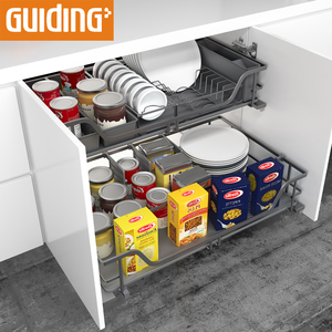 Moderne Bon Marché Compact En Acier De Stockage De <span class=keywords><strong>Cuisine</strong></span> à Fermeture Douce Traction Égouttoir <span class=keywords><strong>Cuisine</strong></span> Armoire Porte Organisateur De Stockage - Product Image 6