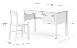 20 साल से अधिक फैक्ट्री डायरेक्ट किड्स के एडिसन डेस्क और चेयर सेट, आधुनिक सरल डिजाइन बच्चों की कुर्सी के साथ टेबल - Product Image 4